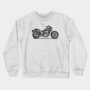 VT600C Shadow VLX Motorcycle Sketch Art Crewneck Sweatshirt